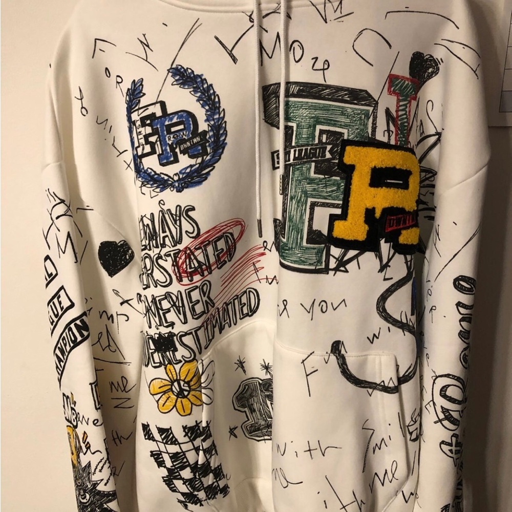First Row Graffiti hoodie- new